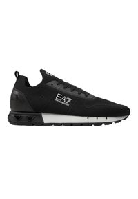 EA7 Emporio Armani - EA7 Czarne sneakersy. Kolor: niebieski #3