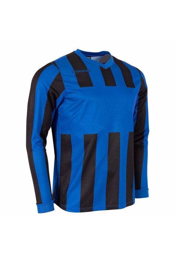 STANNO - Dżersej z długim rękawem Stanno Aspire. Kolor: wielokolorowy, niebieski, czarny. Materiał: jersey. Długość rękawa: długi rękaw. Długość: długie. Wzór: paski