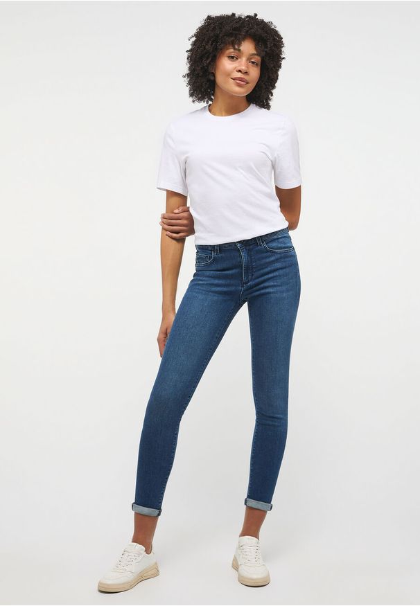 Mustang - MUSTANG SHELBY SKINNY DAMSKIE SPODNIE JEANSOWE JEANSY DENIM BLUE 1013580 5000 782