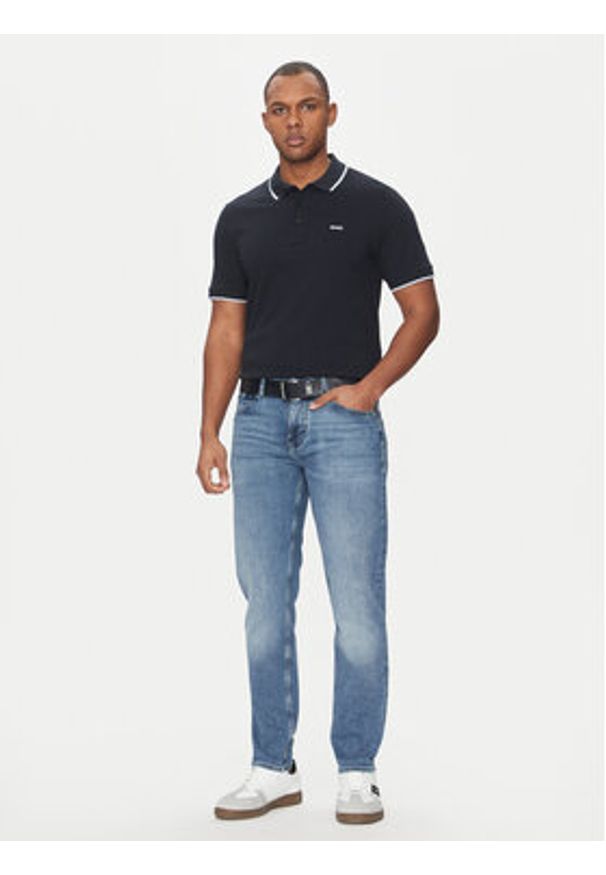 BOSS Polo Parlay 190 50494697 Granatowy Regular Fit. Typ kołnierza: polo. Kolor: niebieski. Materiał: bawełna