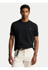 Polo Ralph Lauren T-Shirt 710740727 Czarny Slim Fit. Typ kołnierza: polo. Kolor: czarny. Materiał: bawełna