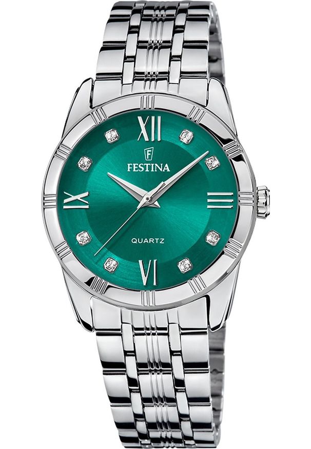 Zegarek Festina Zegarek damski Festina F16940-F CYRKONIE srebrny. Kolor: srebrny