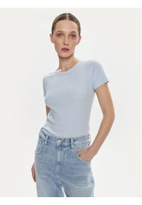 GAP - Gap T-Shirt 870883 Niebieski Slim Fit. Kolor: niebieski. Materiał: bawełna