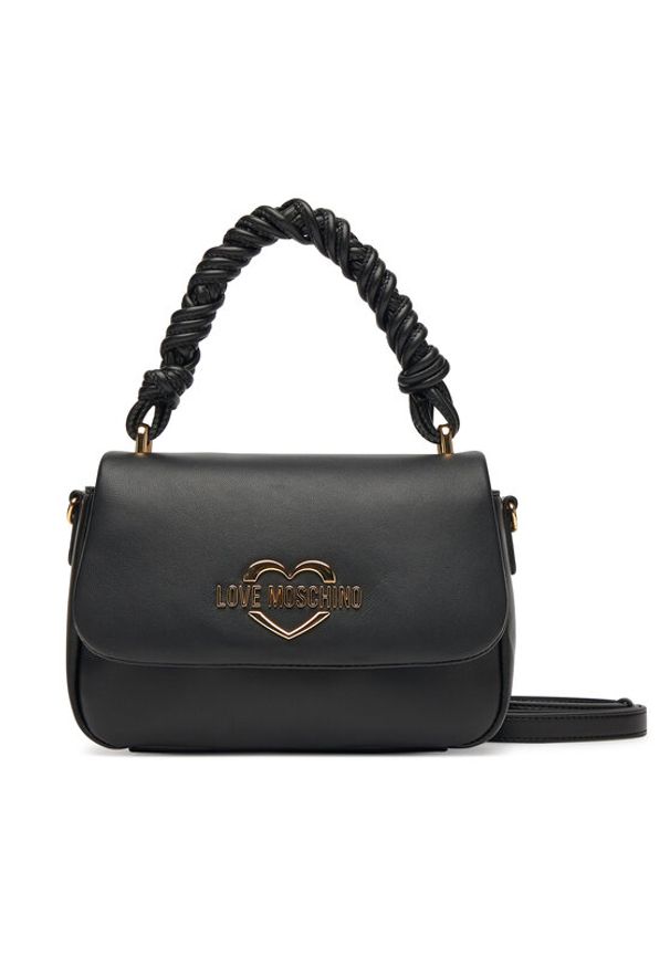 Love Moschino - LOVE MOSCHINO Torebka JC4311PP0MK1300A Czarny. Kolor: czarny. Materiał: skórzane
