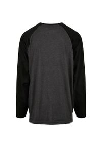 Urban Classics - Męska Koszulka Z Kontrastowymi Rękawami Raglan. Kolor: wielokolorowy, szary, czarny, brązowy. Długość rękawa: raglanowy rękaw