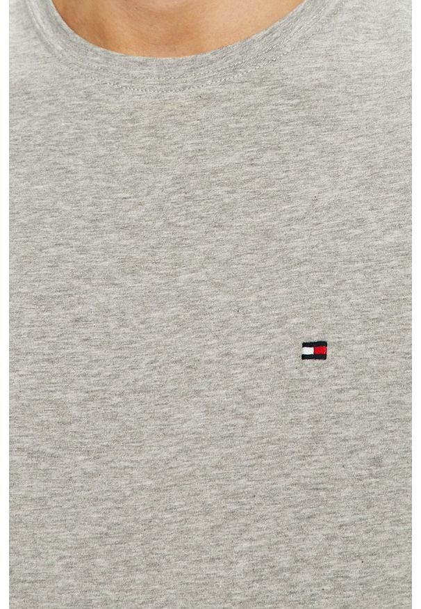 TOMMY HILFIGER - Tommy Hilfiger - T-shirt. Okazja: na co dzień. Kolor: szary. Materiał: dzianina. Styl: casual