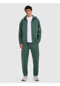 4f - 4F Spodnie dresowe joggery męskie - zielone M. Kolor: zielony. Materiał: dresówka #1