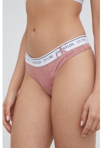 Calvin Klein Underwear stringi kolor różowy. Kolor: różowy