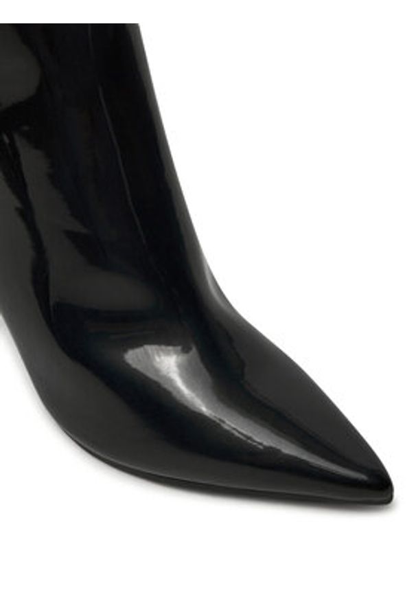 Guess Botki Richery FLFRRY PAF10 Czarny. Kolor: czarny. Materiał: skóra