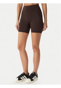 Adidas - adidas Szorty sportowe Optime Power KF1043 Brązowy Slim Fit. Kolor: brązowy. Materiał: syntetyk #1