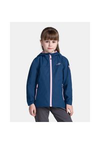 Dziewczęca kurtka outdoorowa Kilpi ORLETI-JG. Kolor: niebieski, wielokolorowy, różowy. Materiał: softshell. Sport: turystyka piesza #1
