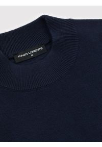 Pako Lorente - PAKO LORENTE - Granatowy bawełniany półgolf męski. Kolor: niebieski, zielony. Materiał: bawełna. Sezon: jesień #5