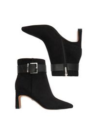 Nine West Botki CEO-LAMIA-01 Czarny. Kolor: czarny. Materiał: materiał #8