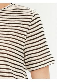 Pieces T-Shirt Manilla 17155073 Écru Loose Fit. Materiał: bawełna #4