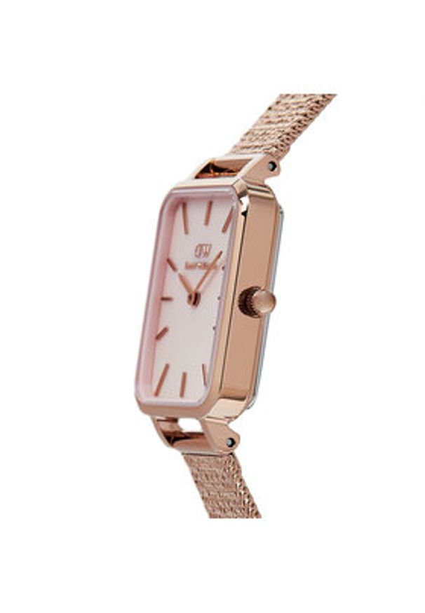 Daniel Wellington Zegarek Quadro Pressed DW00100510 Złoty. Kolor: złoty