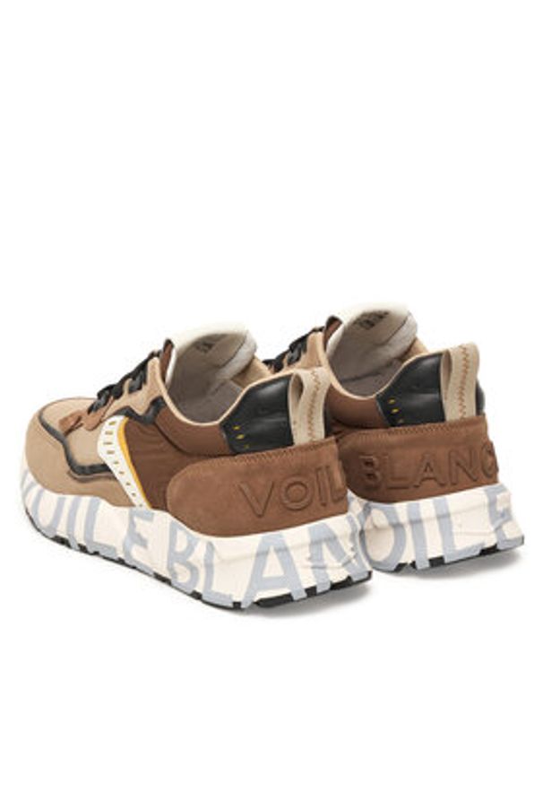 Voile Blanche Sneakersy Club01. 2017465-14 Brązowy. Kolor: brązowy. Materiał: skóra, zamsz