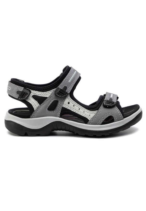 ecco - ECCO Sandały Offroad 06956302244 Szary. Kolor: szary. Materiał: skóra, nubuk