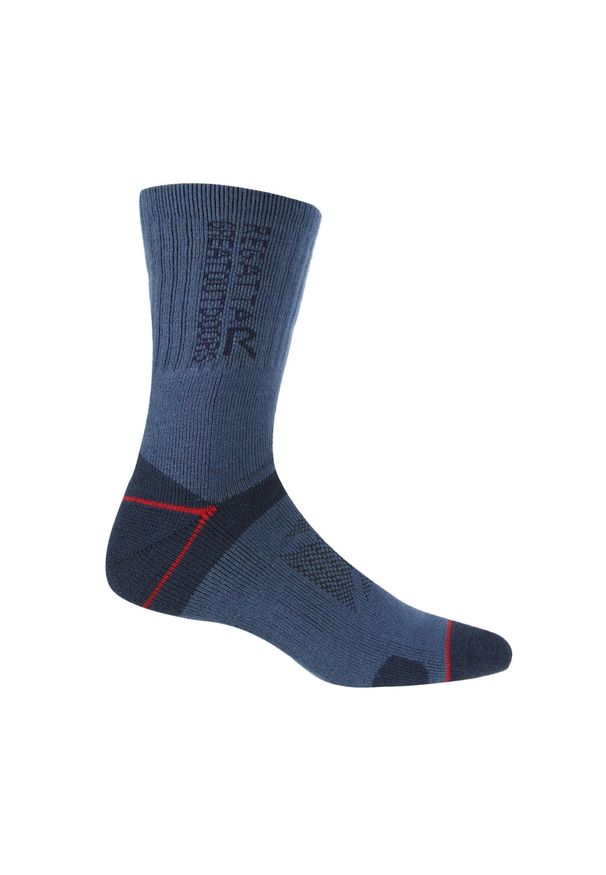 Regatta - Skarpetki Męskie Blister Protection II 2pak. Kolor: wielokolorowy, niebieski, czerwony. Sport: turystyka piesza