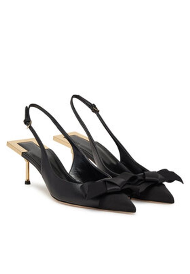 Elisabetta Franchi Sandały SA-05L-51E2 Czarny. Kolor: czarny. Materiał: skóra