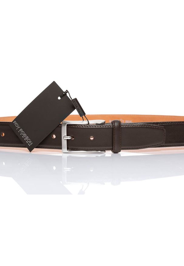 Roy Robson - ROY ROBSON PASEK SKÓRZANY RR0133R46 29 35mm Gürtel Q.2162. Materiał: skóra. Wzór: paski. Styl: klasyczny, elegancki