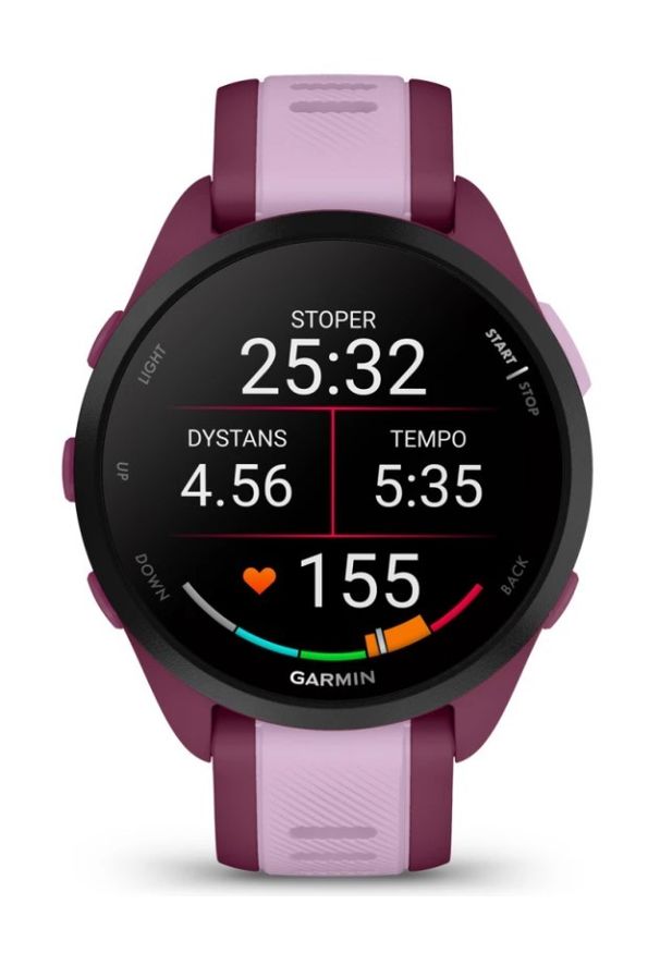 GARMIN - Garmin Forerunner 165 Music Liliowy. Kolor: liliowy