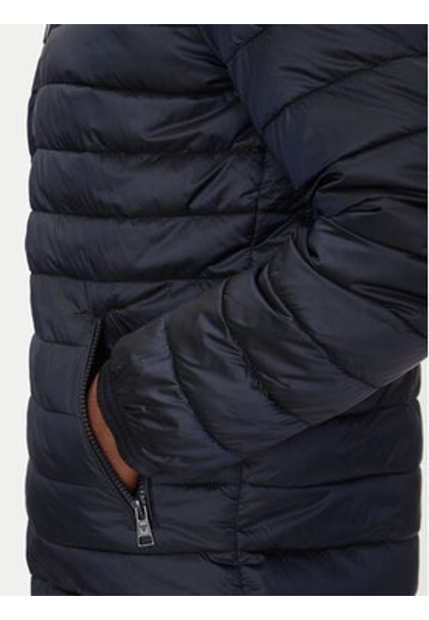 Guess Jeans Kurtka puchowa M5RL99 WHAB2 Granatowy Regular Fit. Kolor: niebieski. Materiał: syntetyk