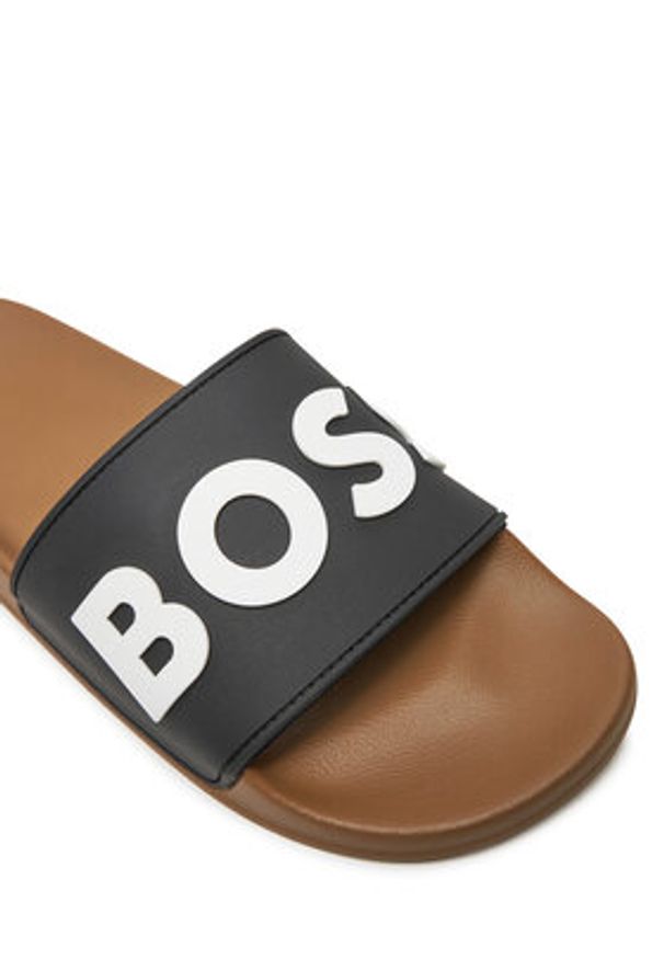 BOSS - Boss Klapki Kirk Slid rblg N 50498241 Beżowy. Kolor: beżowy. Materiał: syntetyk