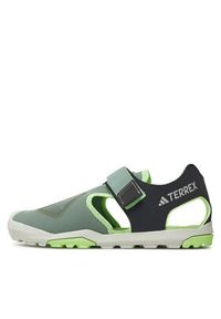 Adidas - adidas Sandały Terrex Captain Toey 2.0 Sandals IE5139 Zielony. Kolor: zielony. Materiał: materiał, mesh