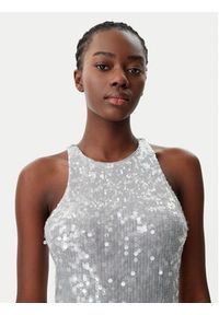Patrizia Pepe Sukienka koktajlowa 8A1444/J251-S708 Szary Regular Fit. Kolor: szary. Materiał: syntetyk. Styl: wizytowy #4