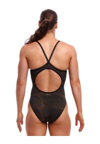 Strój kąpielowy jednoczęściowy FUNKITA Gold Weaver - Diamond Back. Kolor: żółty, wielokolorowy, czarny