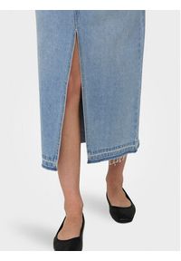 JDY Spódnica jeansowa Bella 15317441 Niebieski Regular Fit. Kolor: niebieski. Materiał: bawełna