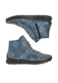 Rieker Trzewiki 71510-14 Niebieski. Kolor: niebieski. Materiał: syntetyk, materiał #6