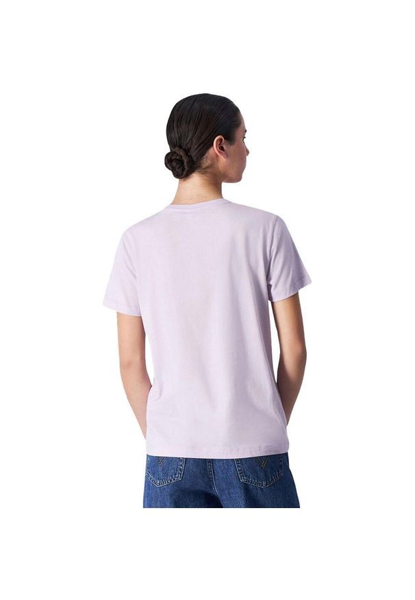 Champion - T-shirt Damski Z Bawełny Z Krótkim Rękawem. Kolor: fioletowy. Materiał: bawełna. Długość rękawa: krótki rękaw. Długość: krótkie
