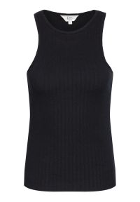 Lee - LEE RIBBED TANK DAMSKA BLUZKA NA RAMIĄCZKA BLACK L44QPJ0. Długość rękawa: na ramiączkach #3