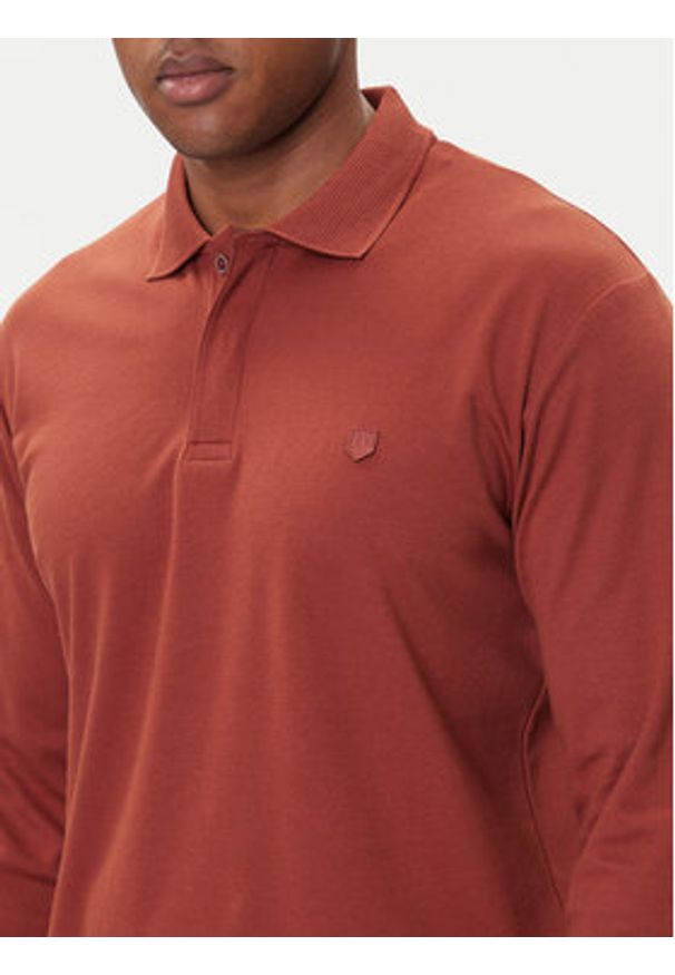 Jack & Jones Polo Crodney 12259645 Brązowy Regular Fit. Typ kołnierza: polo. Kolor: brązowy. Materiał: syntetyk
