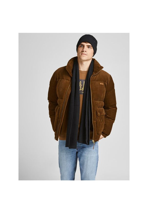 Jack & Jones - Zestaw Szalik i Czapka Jack&Jones. Kolor: czarny