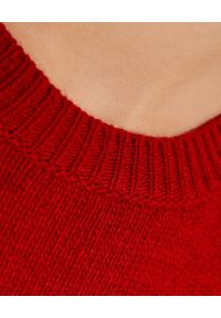 VALENTINO - Czerwony sweter z kaszmirem. Kolor: czerwony. Materiał: kaszmir. Styl: elegancki #4