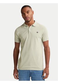 Petrol Industries Polo M-ROS-POL002 Zielony Regular Fit. Typ kołnierza: polo. Kolor: zielony. Materiał: bawełna #1