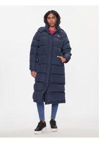 Tommy Jeans Płaszcz zimowy Alaska DW0DW14287 Granatowy Regular Fit. Kolor: niebieski. Materiał: syntetyk. Sezon: zima