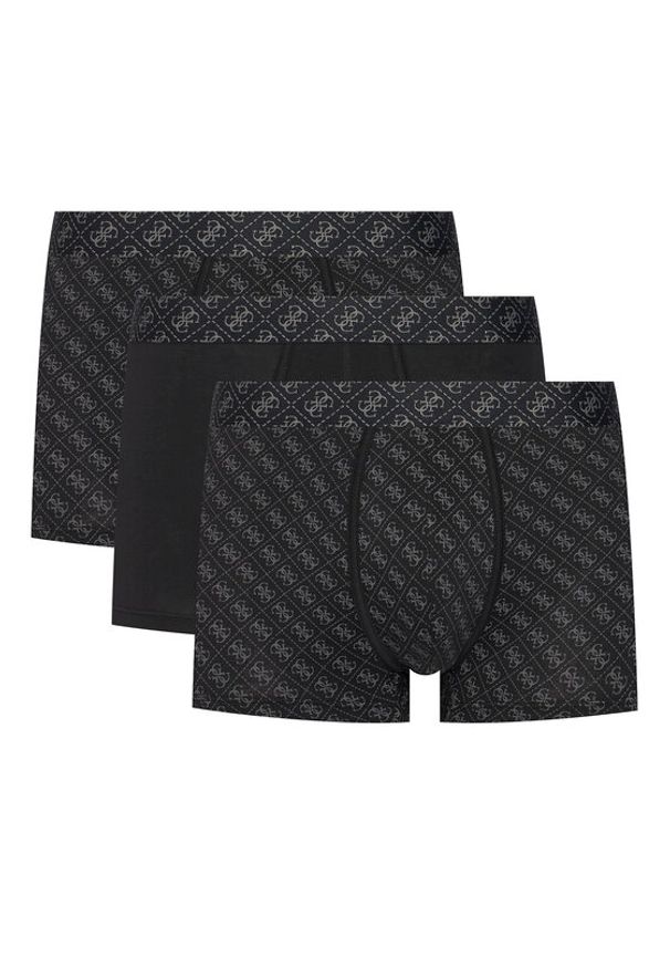 Guess Komplet 3 par bokserek U5BG69 K6YW1 Czarny. Kolor: czarny. Materiał: bawełna