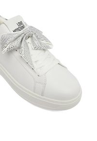 Love Moschino - LOVE MOSCHINO Sneakersy JA15204G1OIA610B Biały. Kolor: biały. Materiał: skóra #5