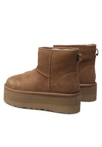 Ugg Śniegowce W Classic Mini Platform 1134991 Brązowy. Kolor: brązowy. Materiał: skóra. Obcas: na platformie #5