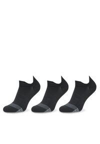 Under Armour Zestaw 3 par niskich skarpet unisex 1387052 Czarny. Kolor: czarny. Materiał: syntetyk
