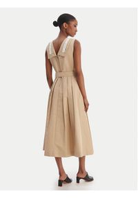 Weekend Max Mara Sukienka codzienna Cono 2615221021 Beżowy Regular Fit. Okazja: na co dzień. Kolor: beżowy. Materiał: syntetyk. Typ sukienki: proste. Styl: casual #5