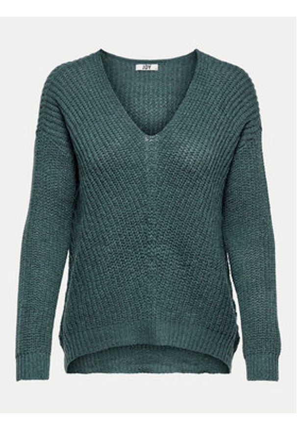 JDY Sweter New Megan 15208245 Zielony Loose Fit. Kolor: zielony. Materiał: syntetyk