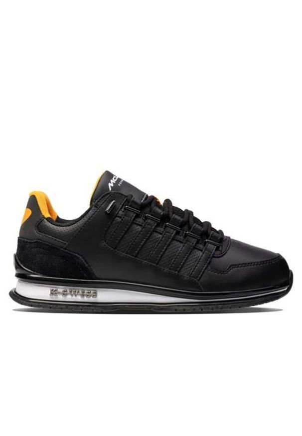 Buty do chodzenia męskie K-Swiss Rinzler Gt X Mclaren. Kolor: czarny. Materiał: syntetyk, tkanina, materiał. Szerokość cholewki: normalna. Sport: turystyka piesza