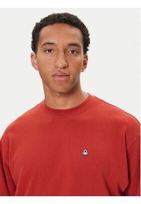 United Colors of Benetton - United Colors Of Benetton Bluza 342ZU1093 Bordowy Regular Fit. Kolor: czerwony. Materiał: bawełna #2