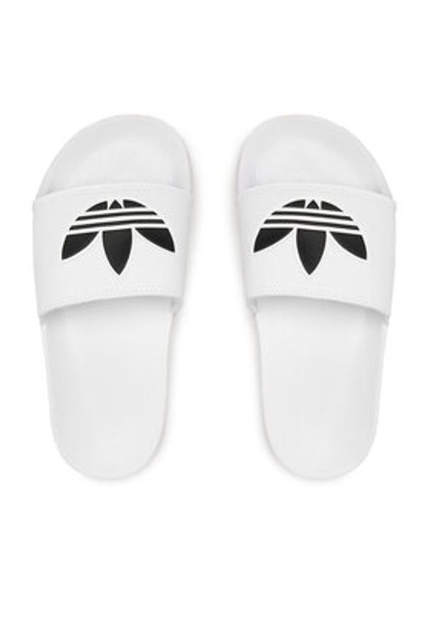 Adidas - adidas Klapki Adilette Lite FU8297 Biały. Kolor: biały. Materiał: skóra