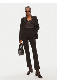 Karl Lagerfeld - KARL LAGERFELD Chinosy 245W1001 Czarny Slim Fit. Kolor: czarny. Materiał: wiskoza, syntetyk #3