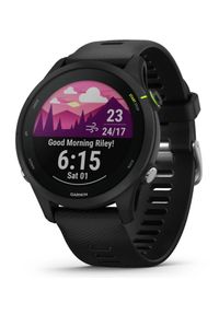 GARMIN - Garmin Forerunner 255 Music czarny. Kolor: czarny. Styl: sportowy, casual, elegancki